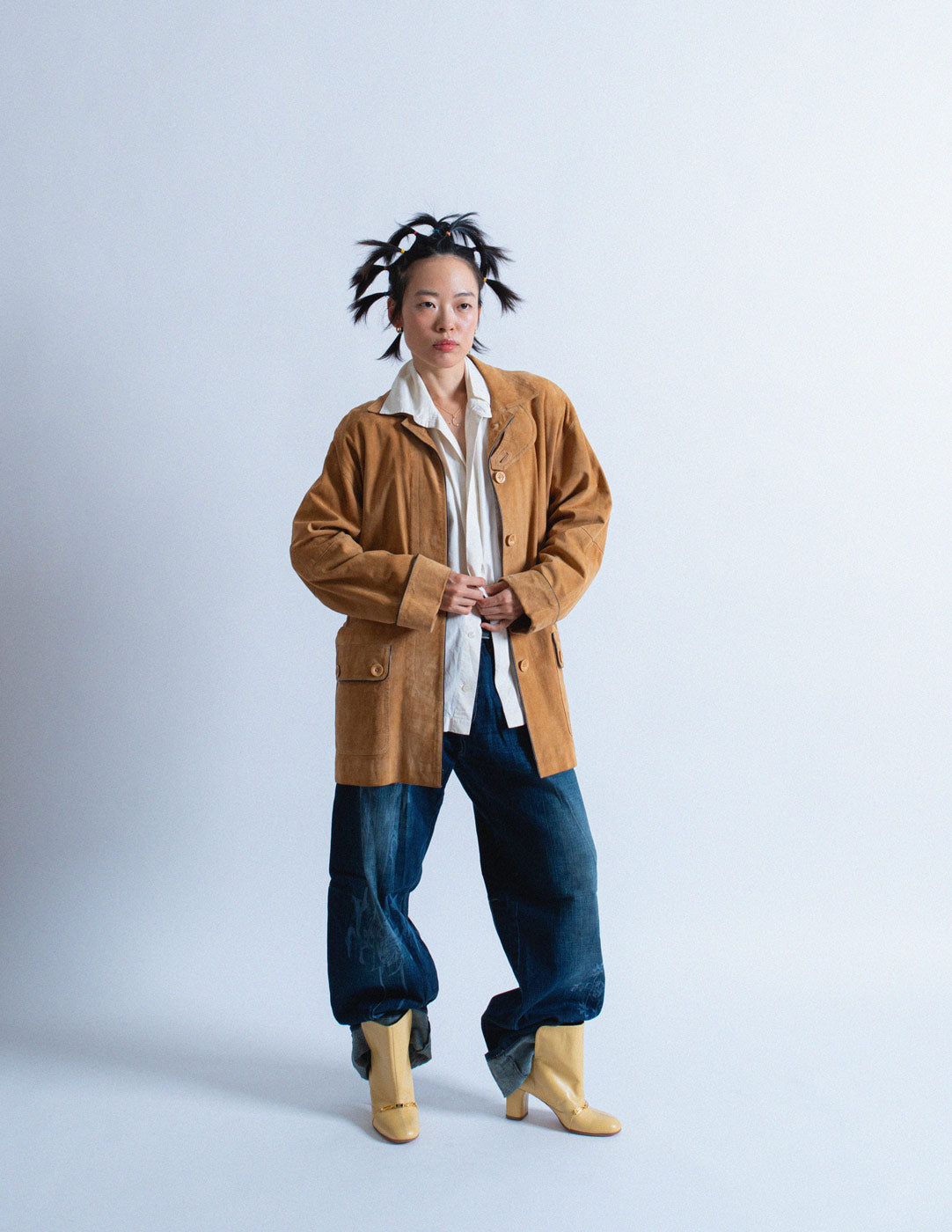 Loewe vintage camel suede jacket
