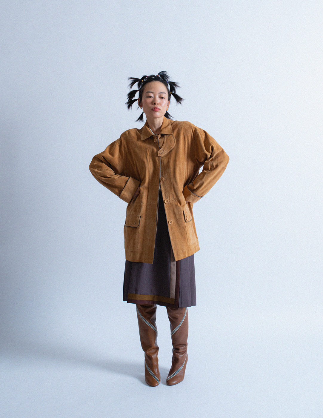 Loewe vintage camel suede jacket