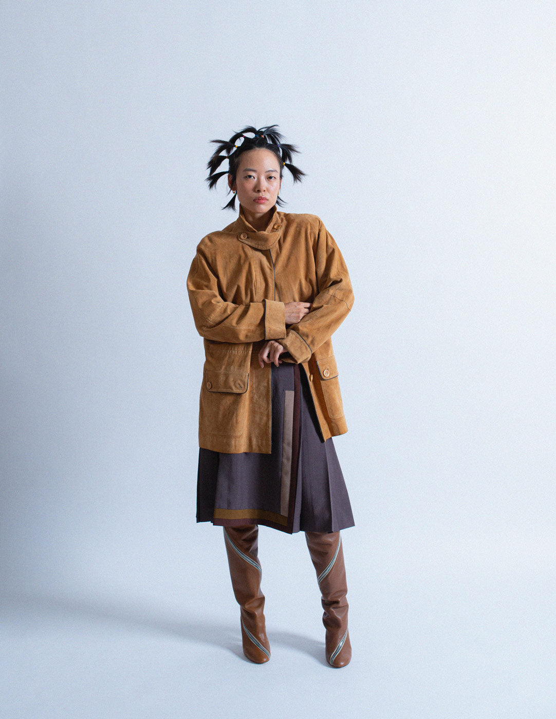 Loewe vintage camel suede jacket
