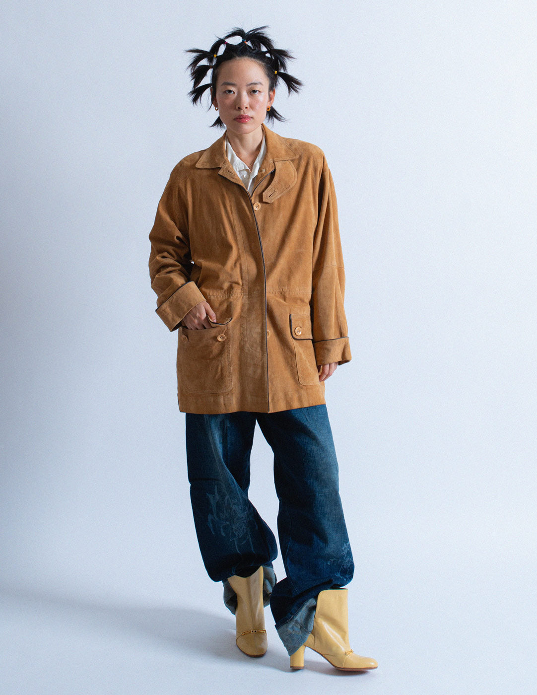 Loewe vintage camel suede jacket