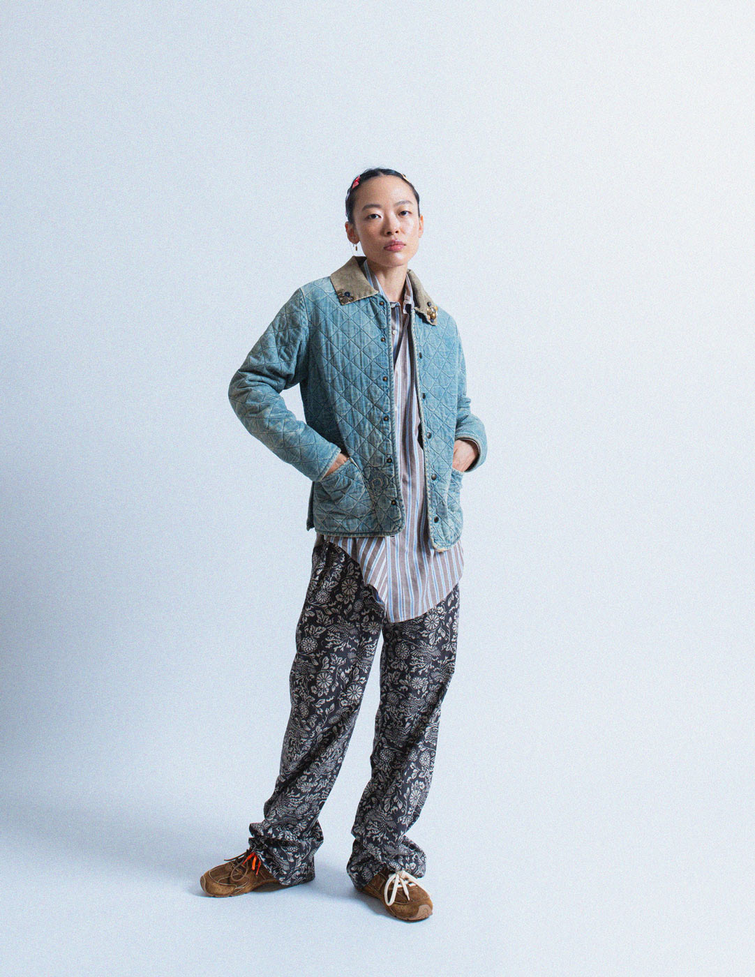 Kapital quilted denim jacket