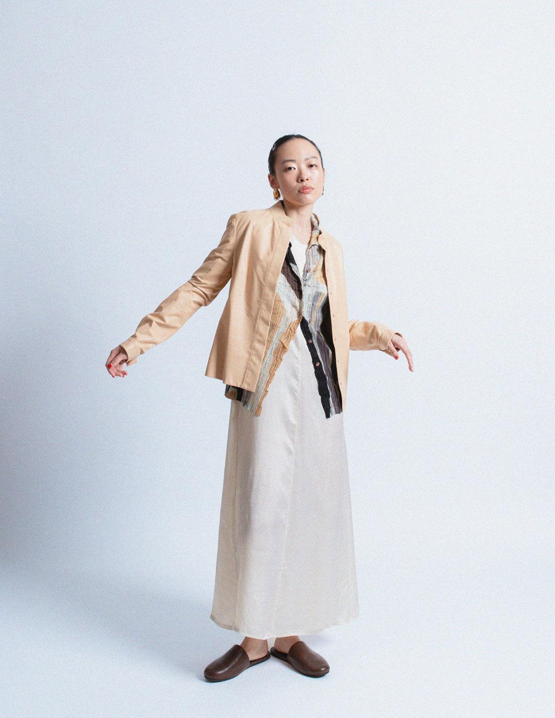 Loewe vintage eggnog leather jacket