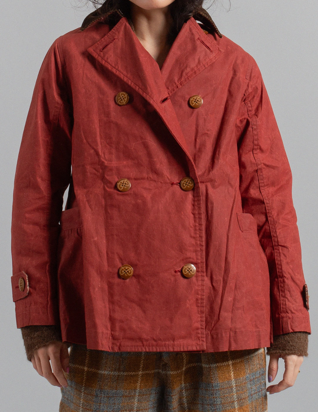 Kapital brick red waxed cotton Jacket