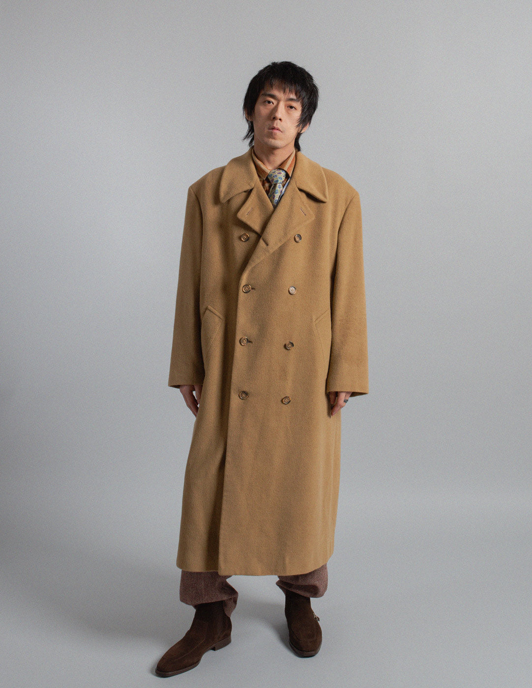 Krizia vintage camel wool coat