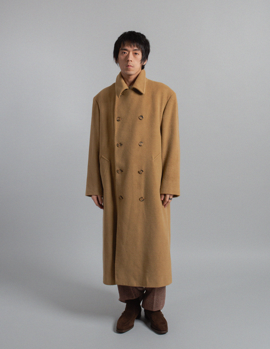 Krizia vintage camel wool coat