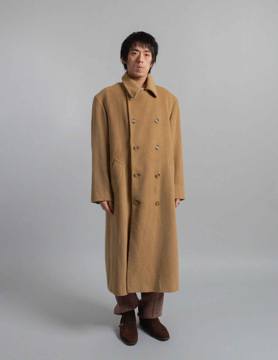 Krizia vintage camel wool coat