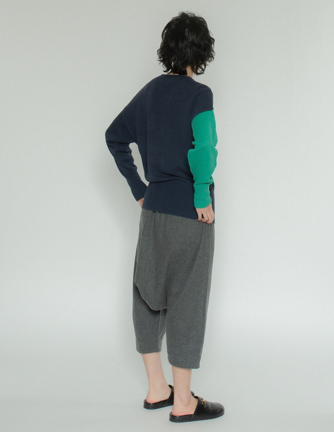 JC de Castelbajac vintage cotton and linen knit back view