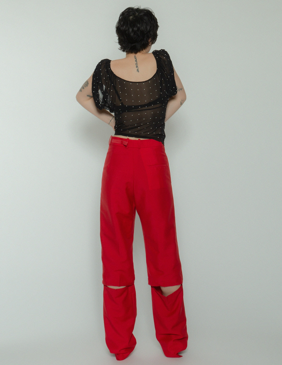 Celine convertible wool trousers back