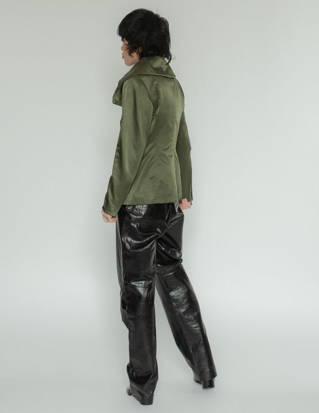 Claude Montana vintage multi-zipper jacket back view