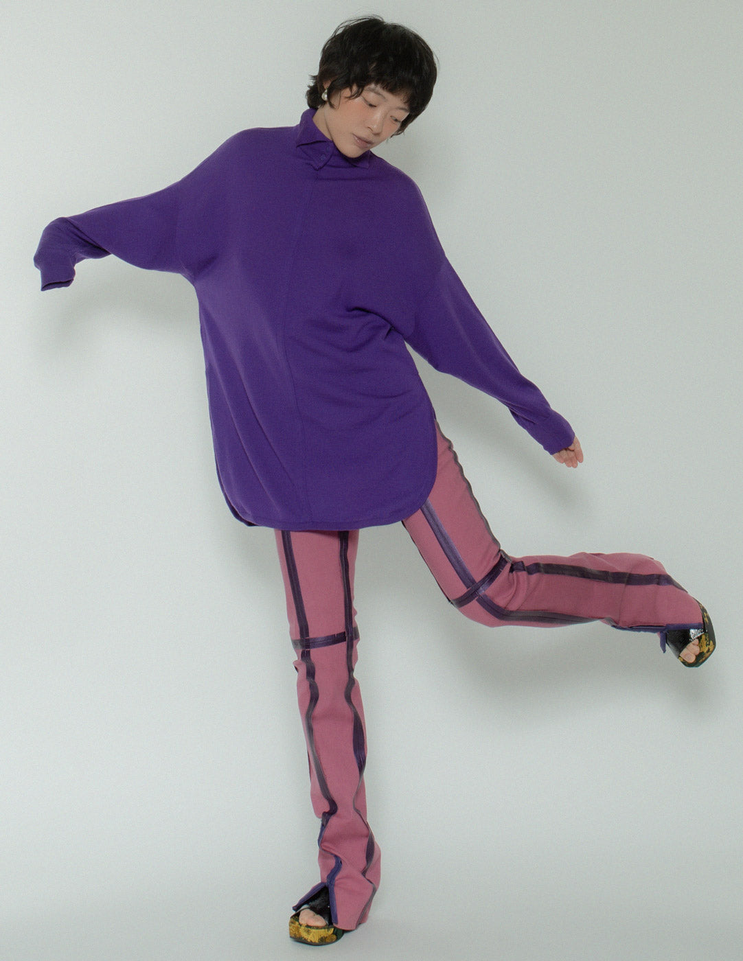 Gianni Versace vintage purple wool sweater