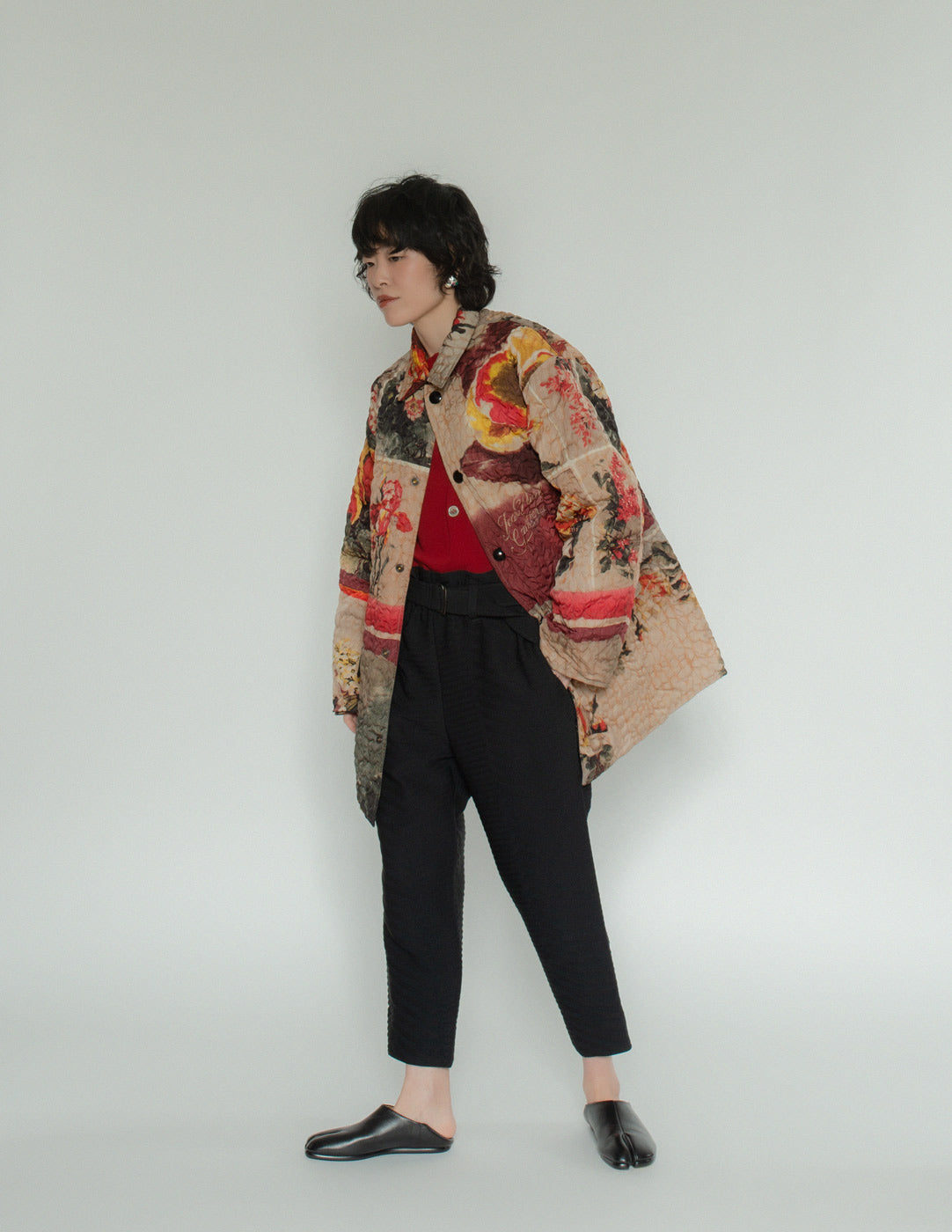 Issey Miyake pleated crop trousers