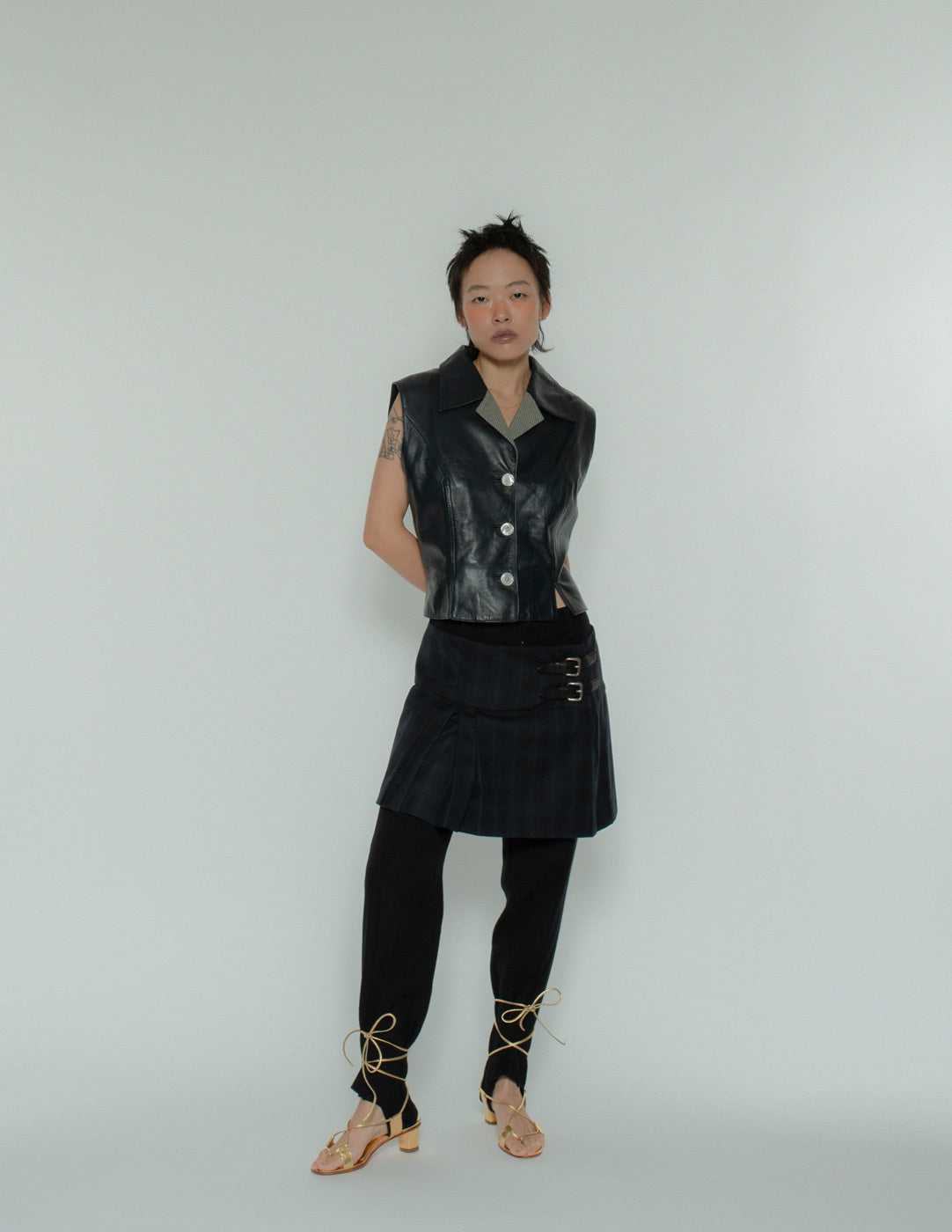 Loewe vintage buttoned leather vest