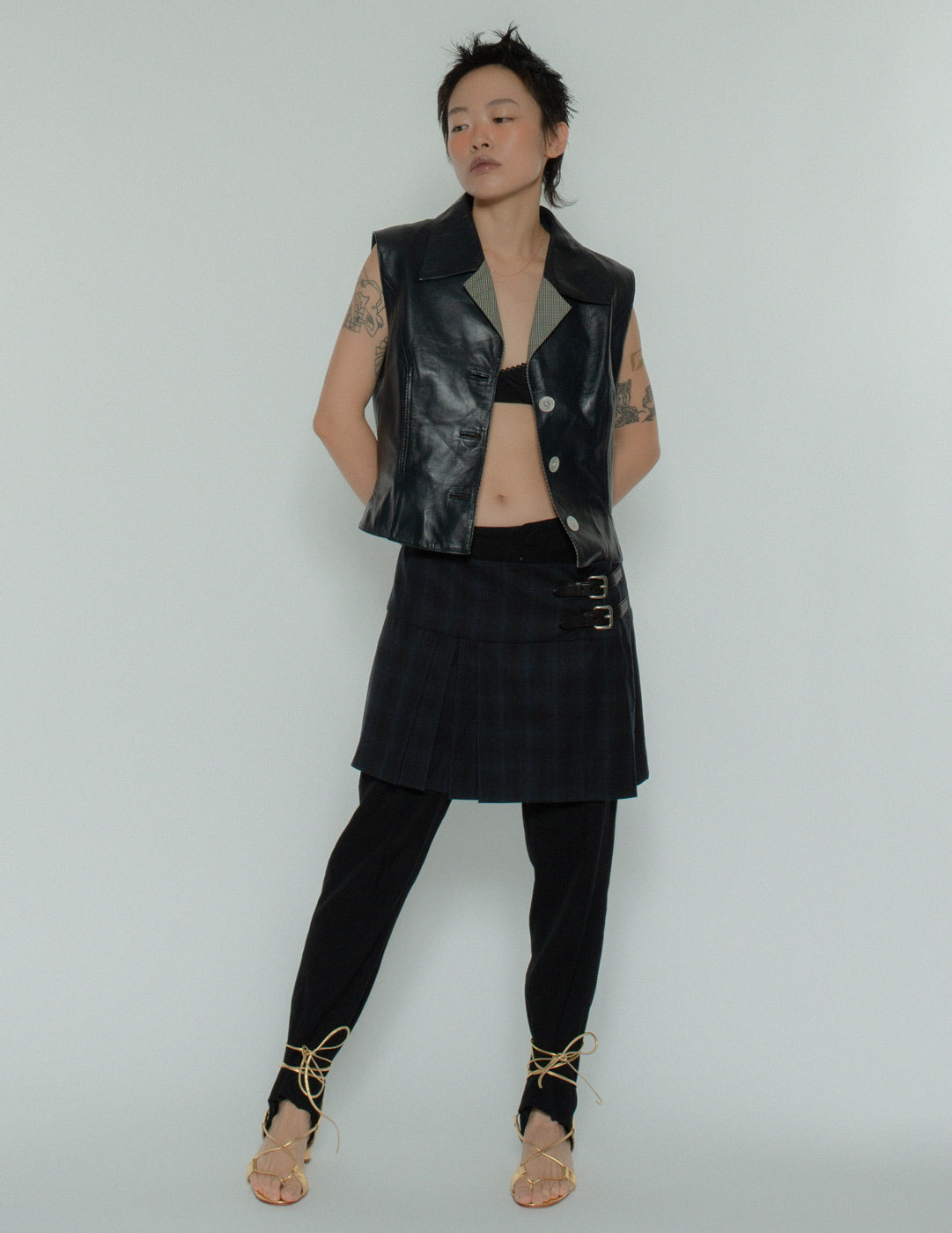 Loewe vintage buttoned leather vest