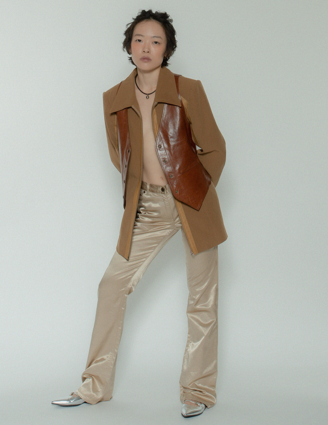 Miu Miu low-rise shimmer trousers
