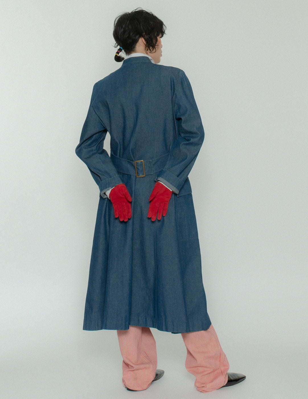 Prada red suede gloves