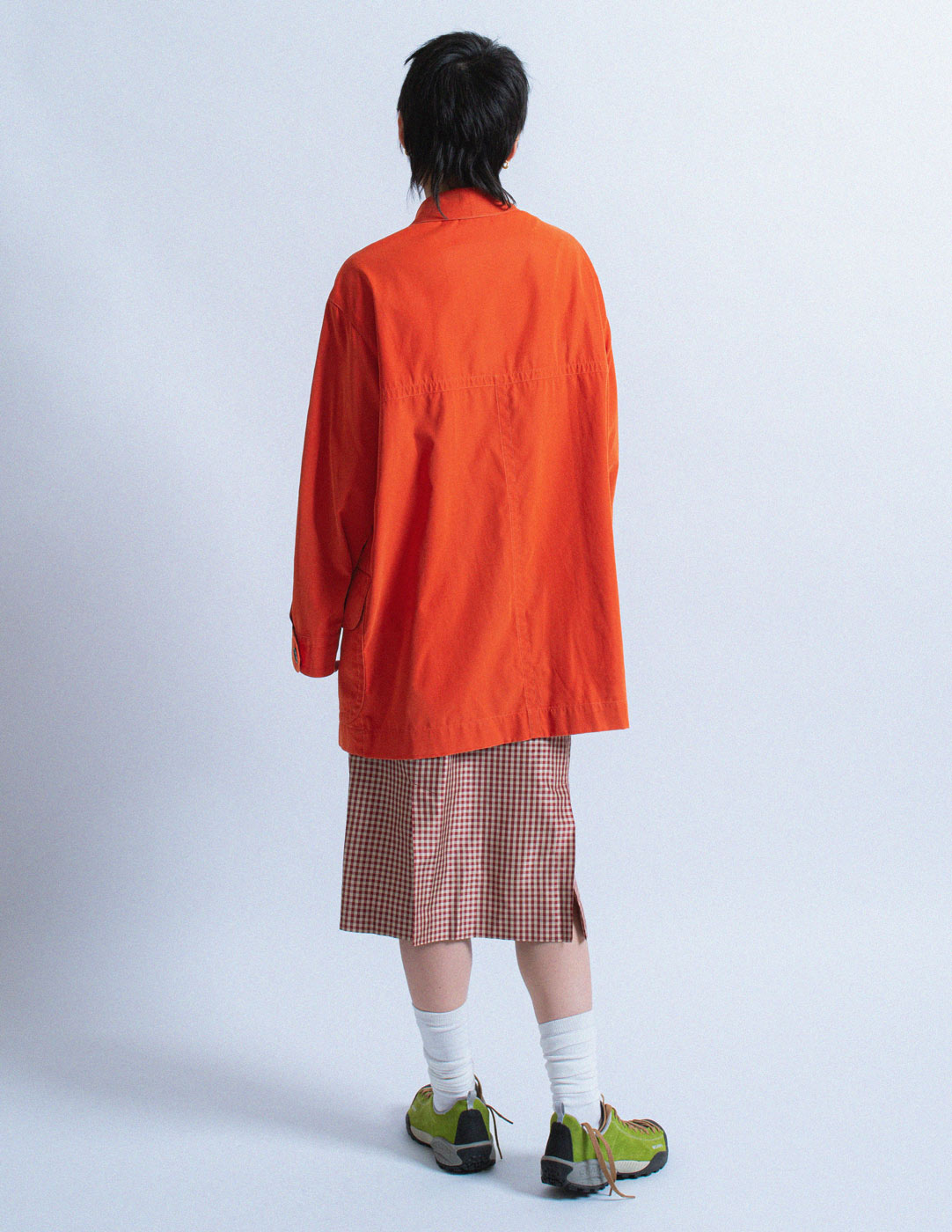 Hermès vintage orange light jacket back view