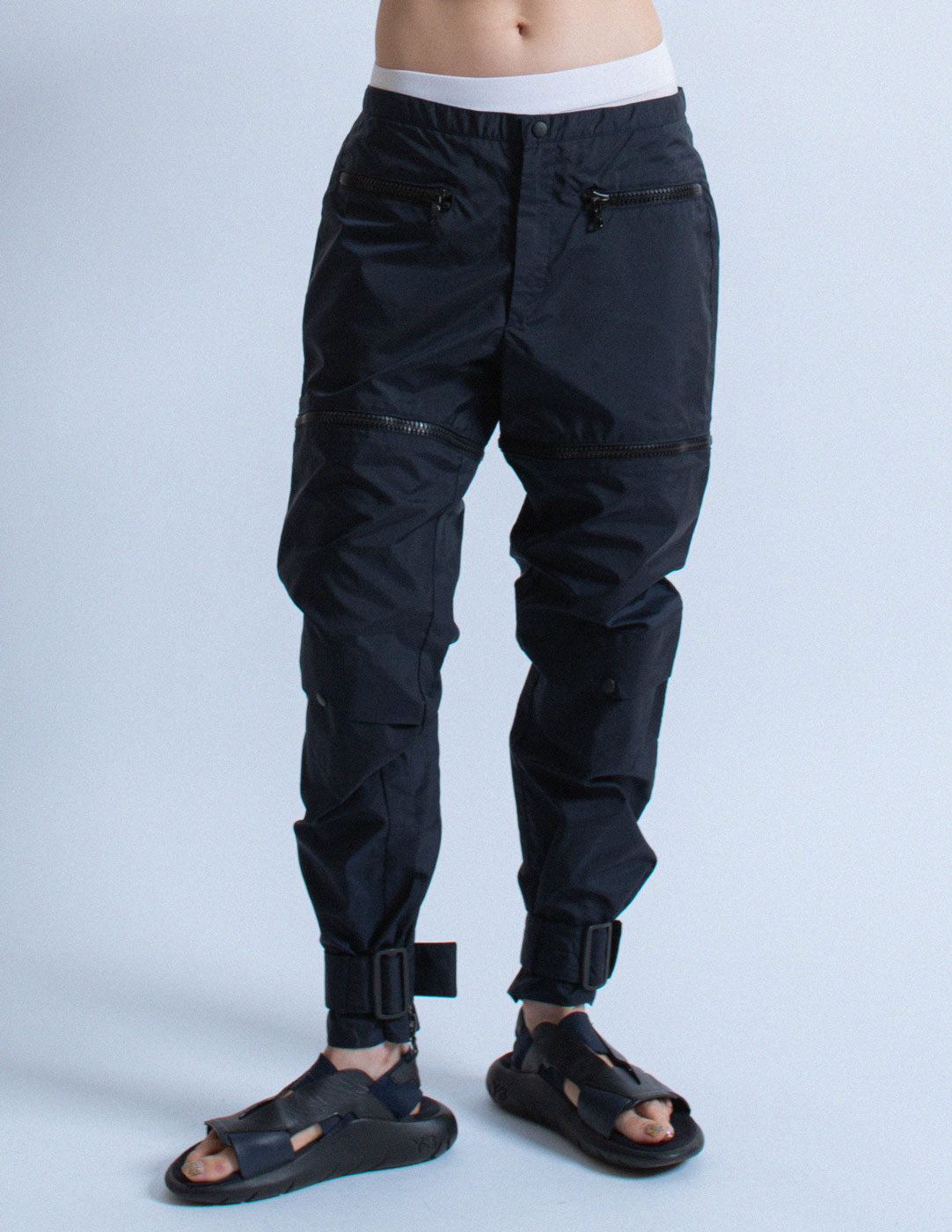 Miu Miu convertible nylon track pants detail