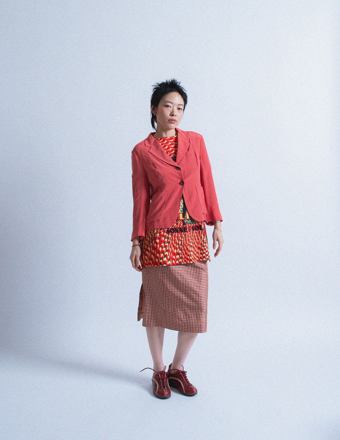 Miu Miu vintage cropped silk blazer