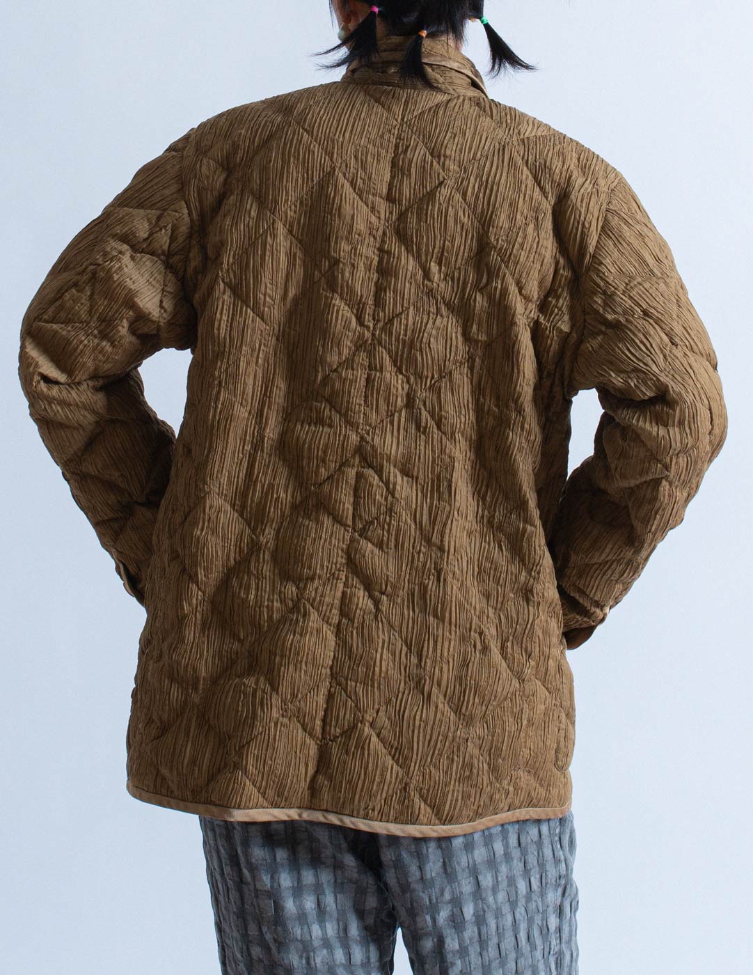 Issey Miyake pleated quilted jacket