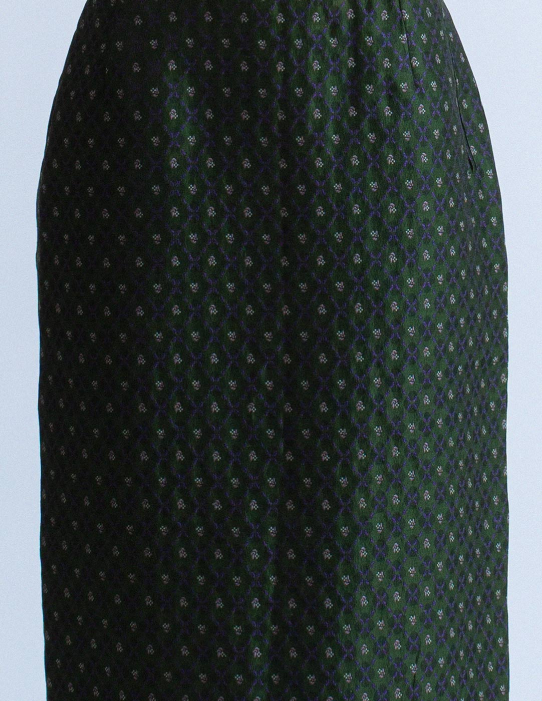 Jean Paul Gaultier vintage floral-motif skirt suit pattern detail
