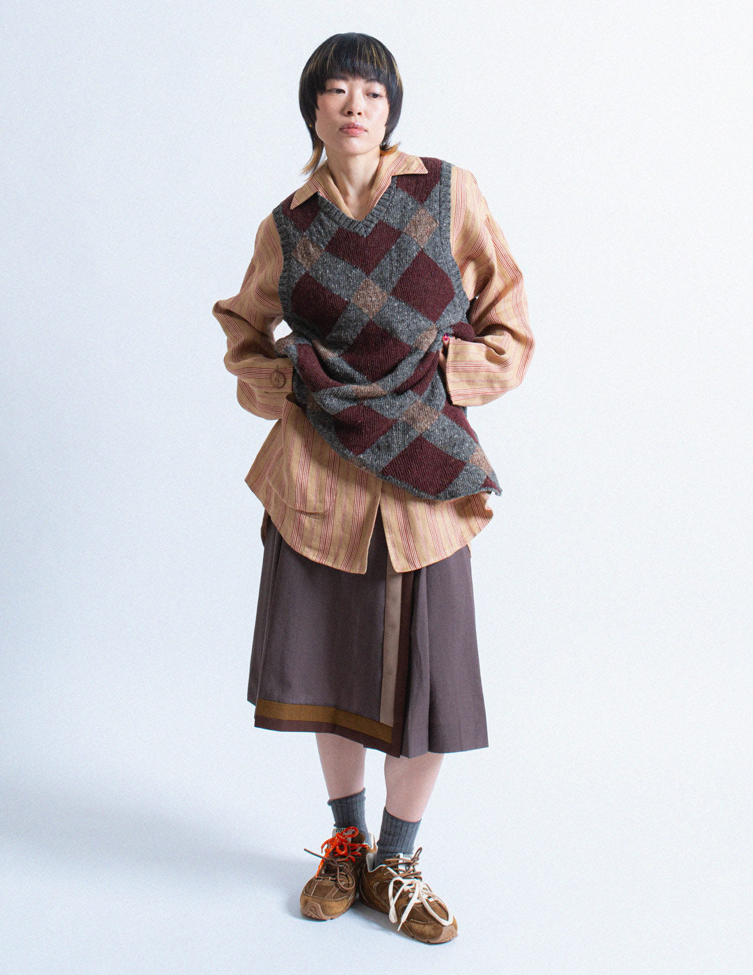 Comme des Garçons vintage argyle patterned knit vest
