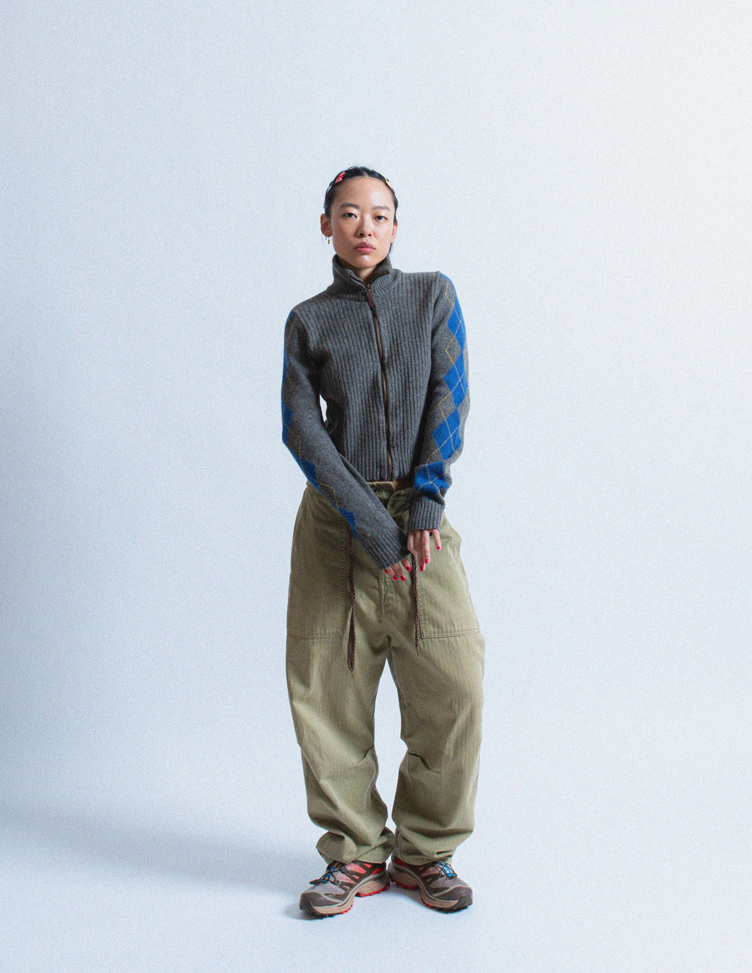 Kapital military green cargo pants