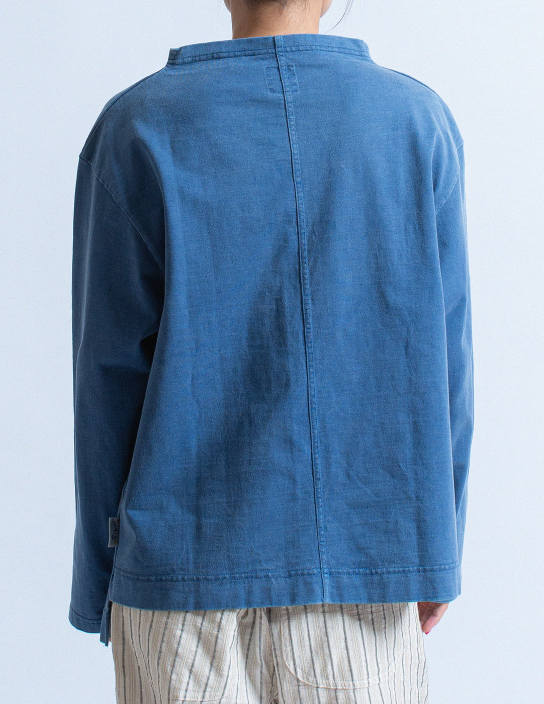 HAI Sporting Gear vintage indigo long sleeved tee back detail