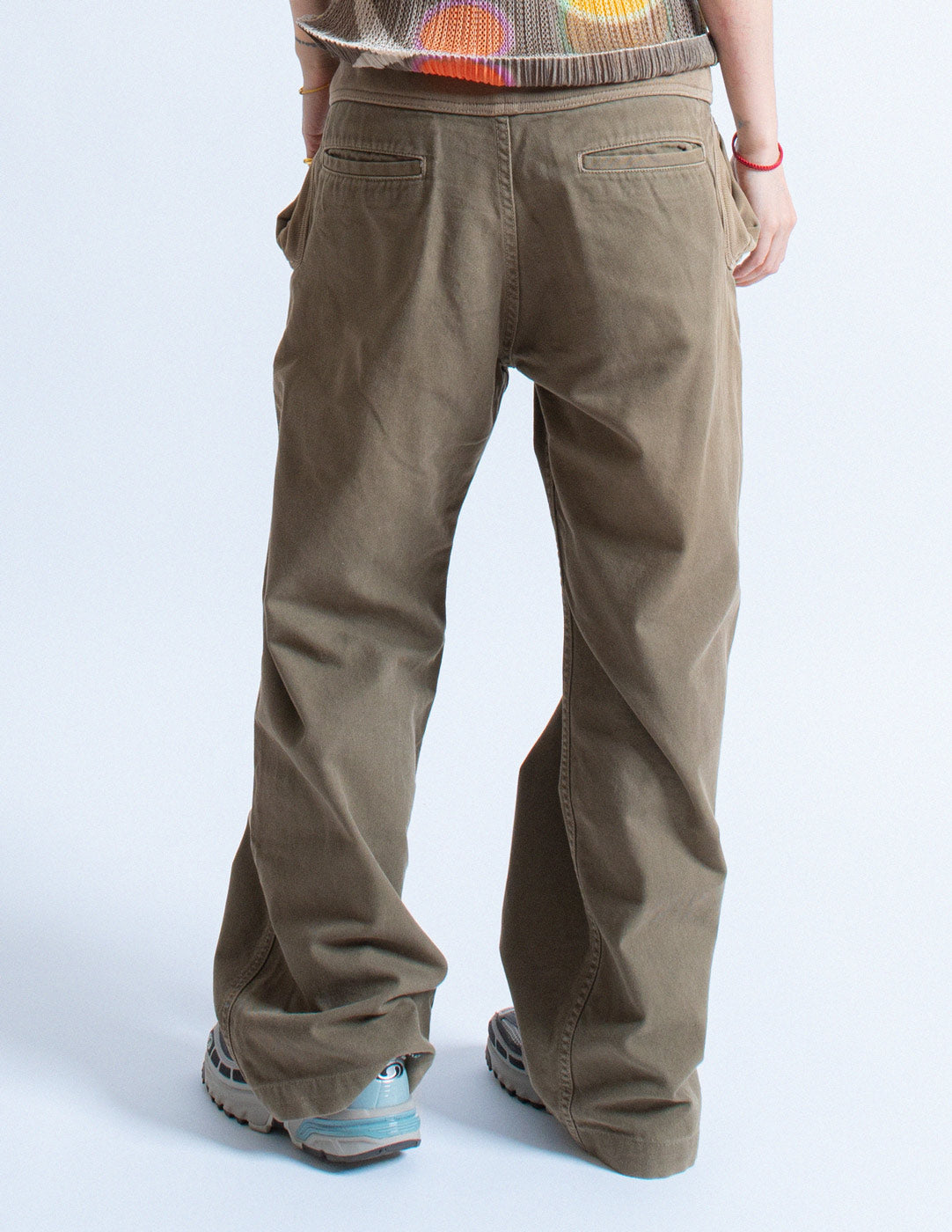 Kapital wide-legged cotton pants back detail