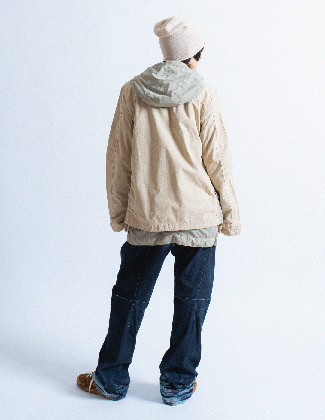 Marithé+François Girbaud layered utility jacket back view