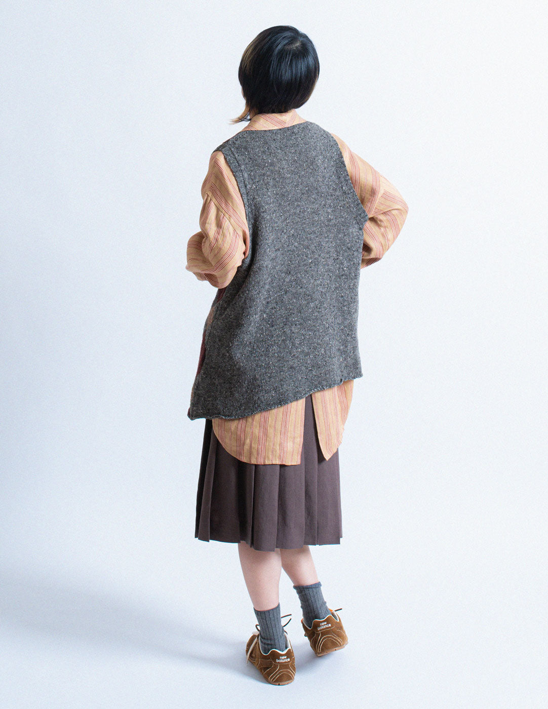 Comme des Garçons vintage argyle patterned knit vest back view