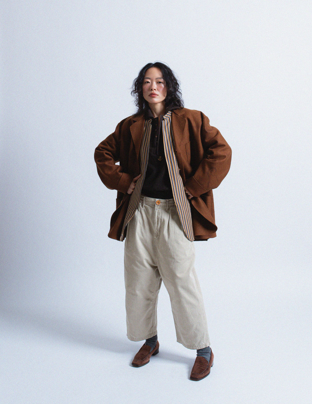 Kapital light khaki cotton work pants