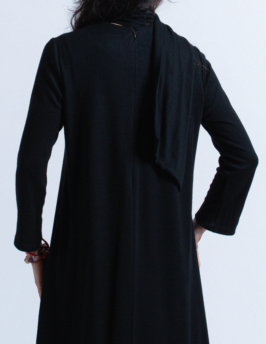 Sybilla vintage two-way wool dress with neck scarf back detail