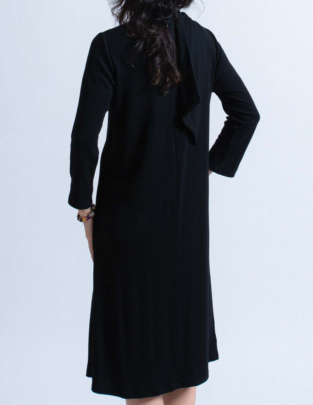 Sybilla vintage two-way wool dress with neck scarf back detail
