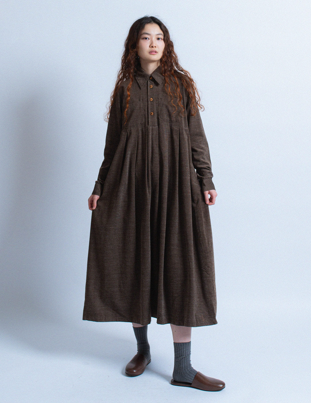 Romeo Gigli vintage cedar shirt dress