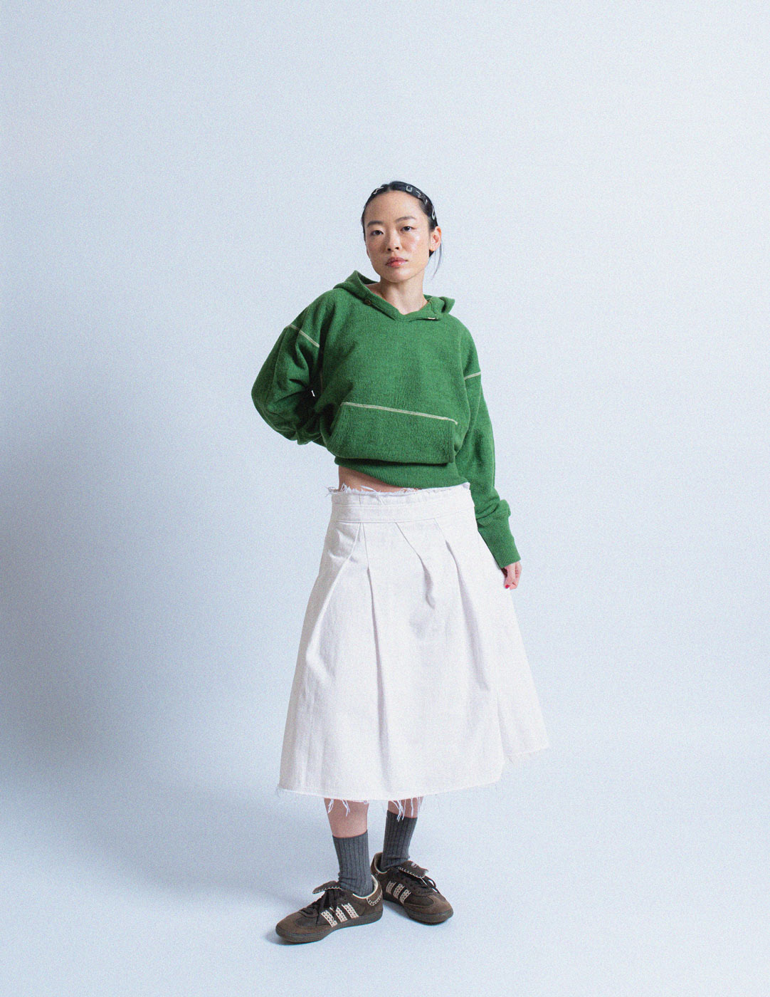 Comme des Garçons vintage white cotton balloon skirt