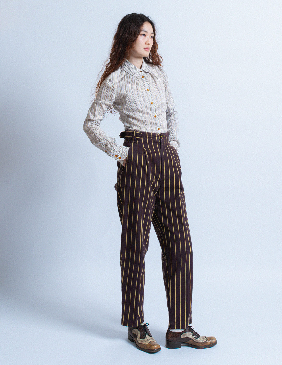 Vivienne Westwood pinstriped silk shirt