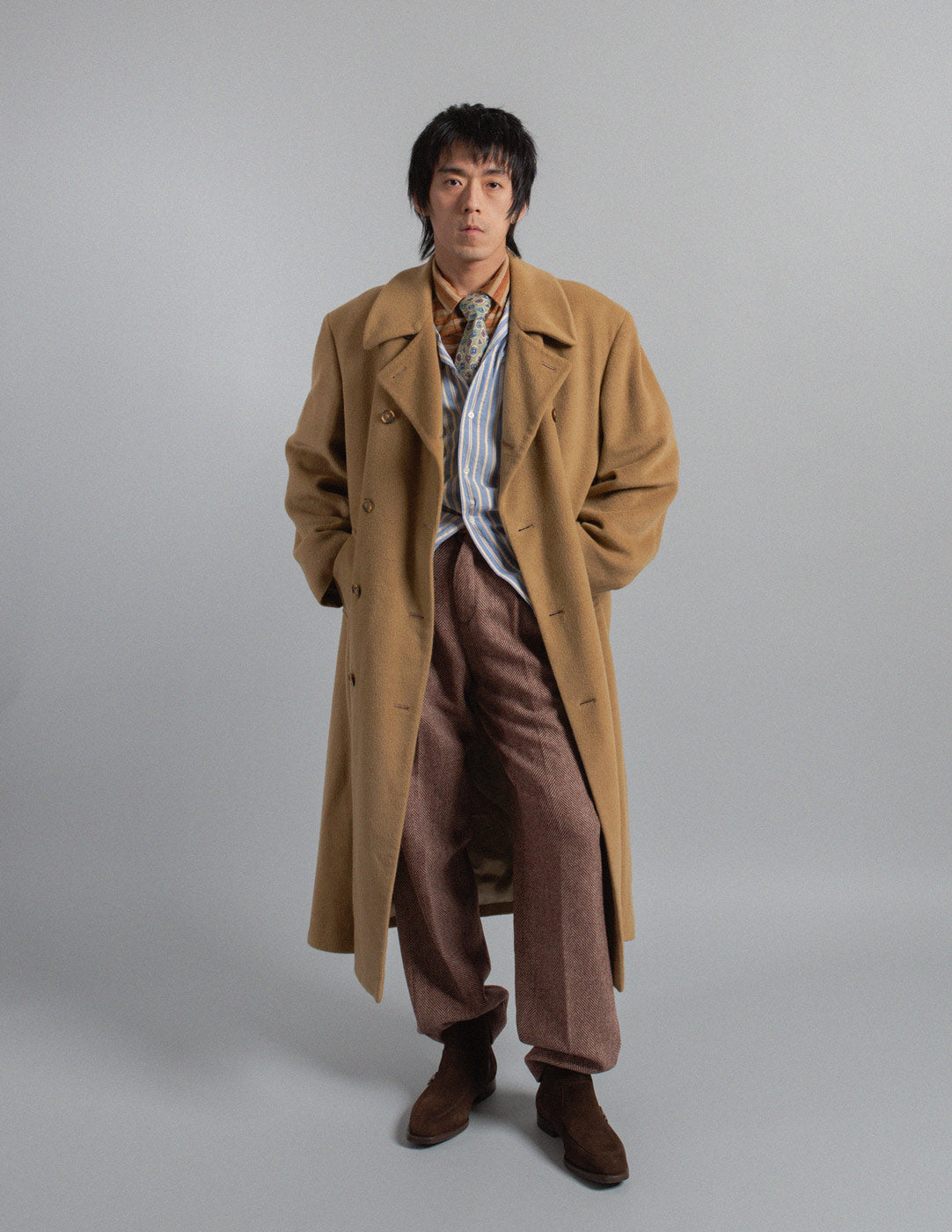 Krizia vintage camel wool coat