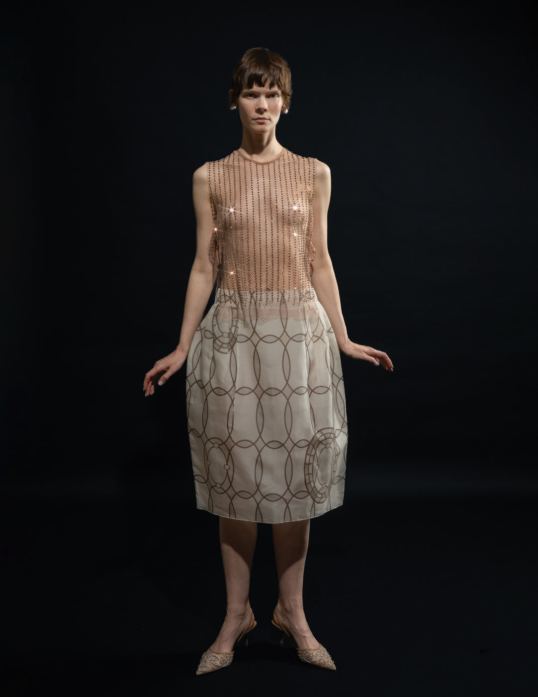 Dries Van Noten beaded net top