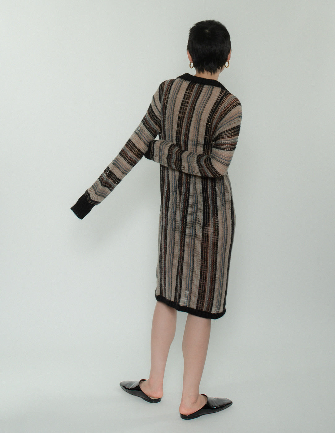 Missoni vintage wool and mohair crochet dress back view