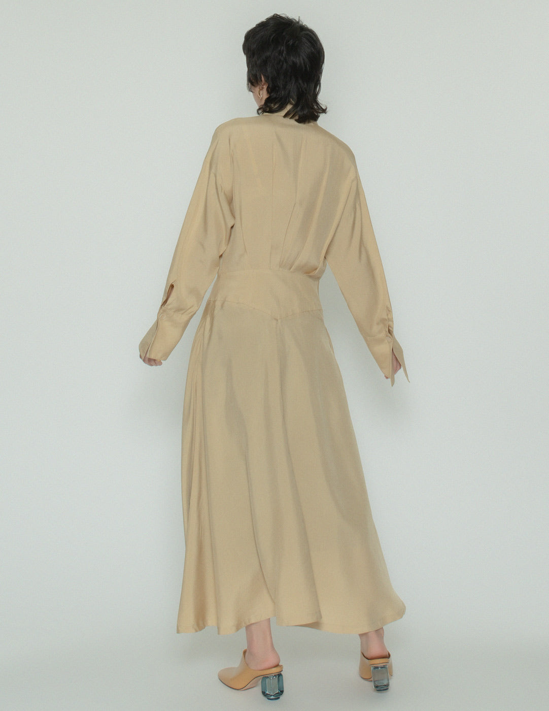 Emmanuelle Khanh vintage buttoned shirt dress back view
